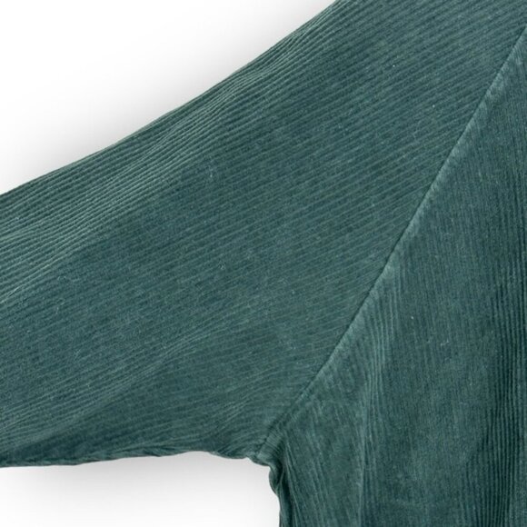 Sezane Mary Sweatshirt Sage Green Size Medium French Organic Cotton Velvet Boho - Picture 12 of 13